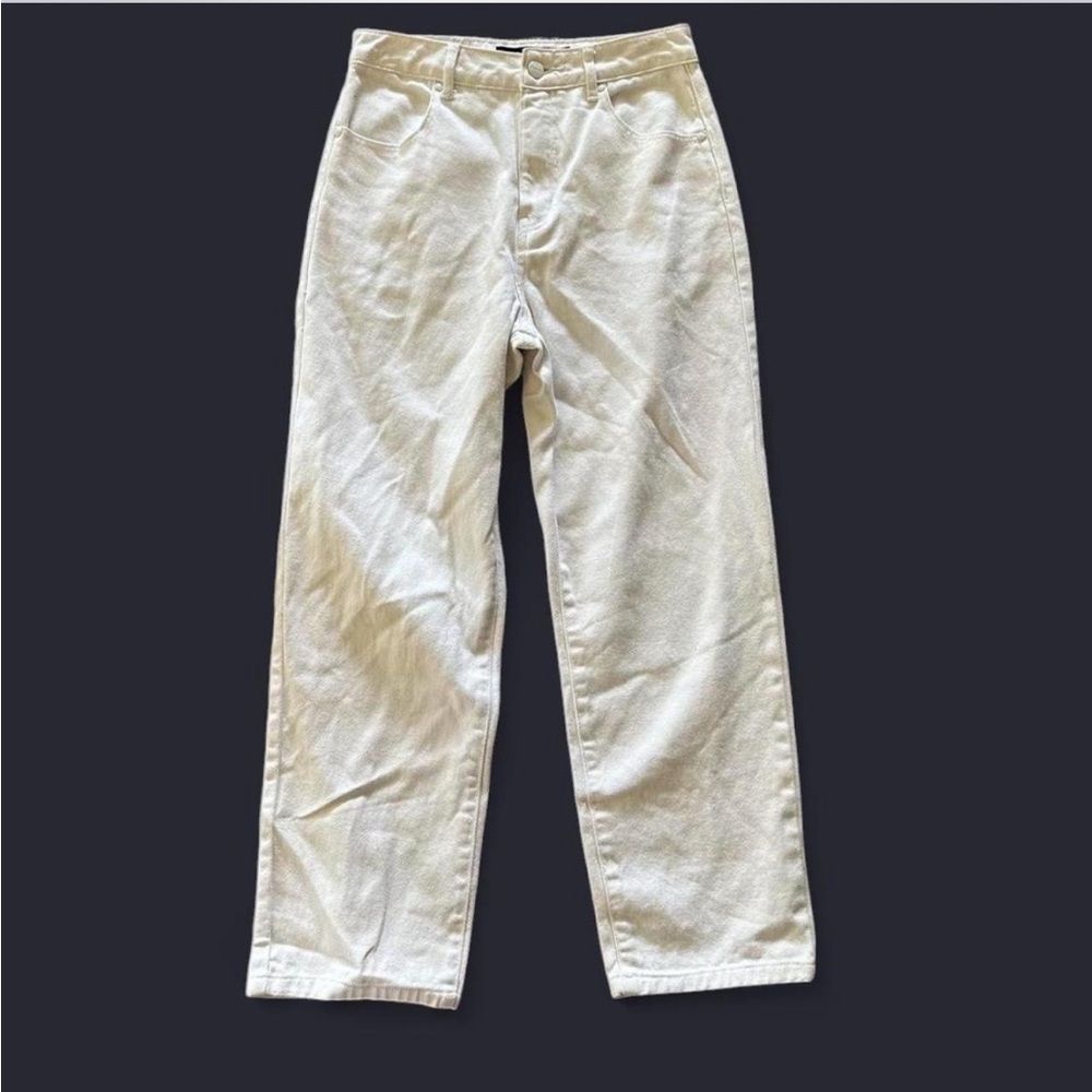 Afends White High Waisted Jeans